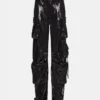 Pantaloni Duo Sequin Negru