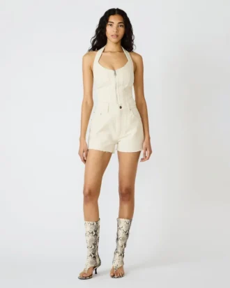 Pantaloni scurți Lilien din denim natural