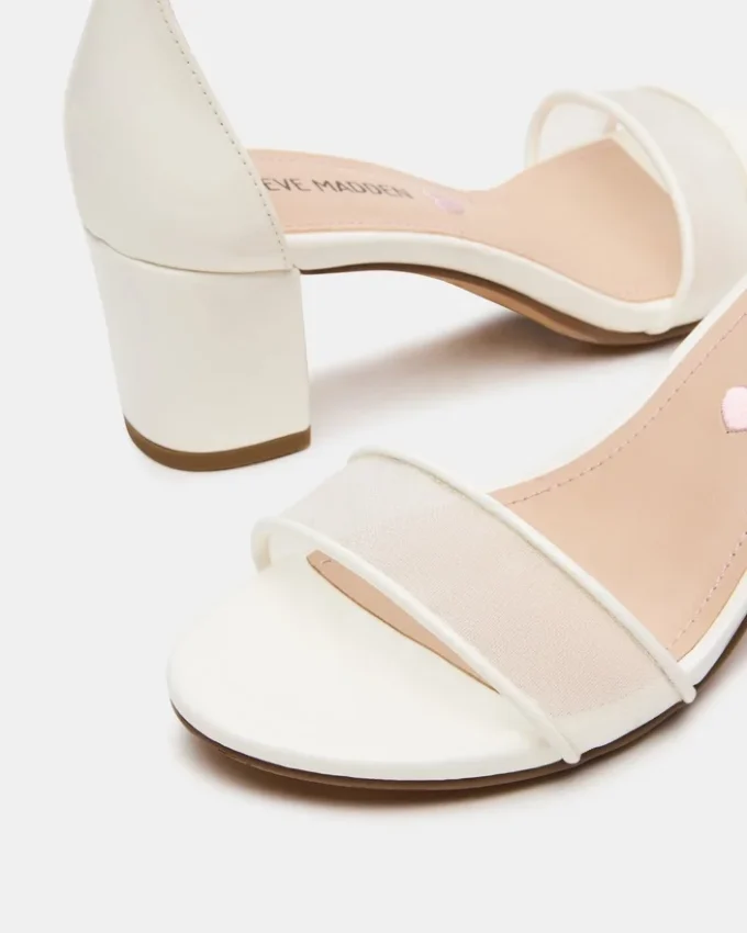 Pantofi pentru copii Carrson din plasă albă