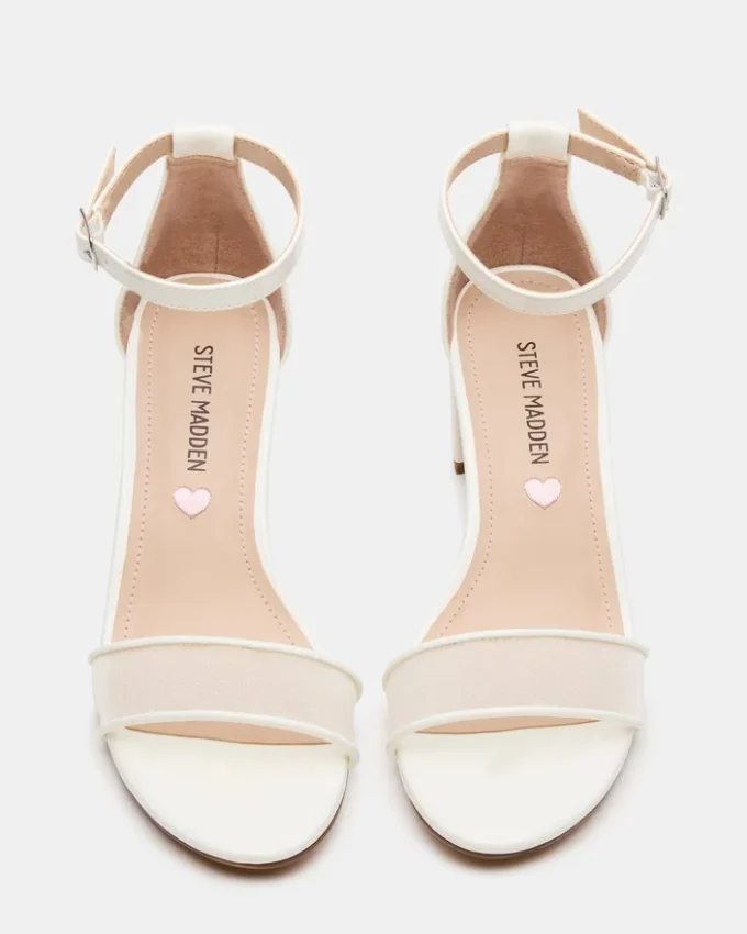 Pantofi pentru copii Carrson din plasă albă