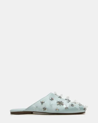 Pearson Albastru Satin Strasuri