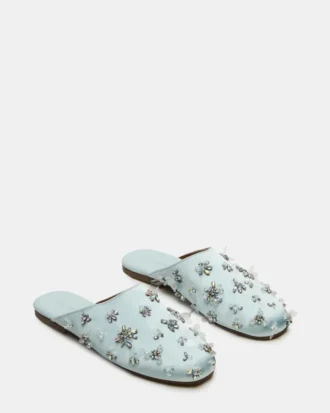 Pearson Albastru Satin Strasuri