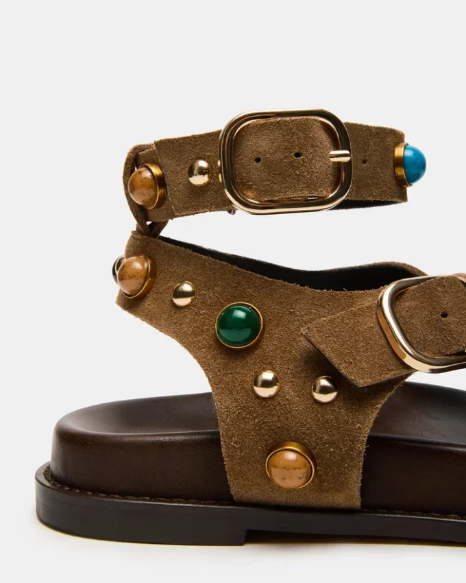 Piele de căprioară gri-bej