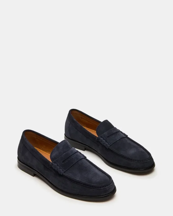 Piele de căprioară Huckle Navy