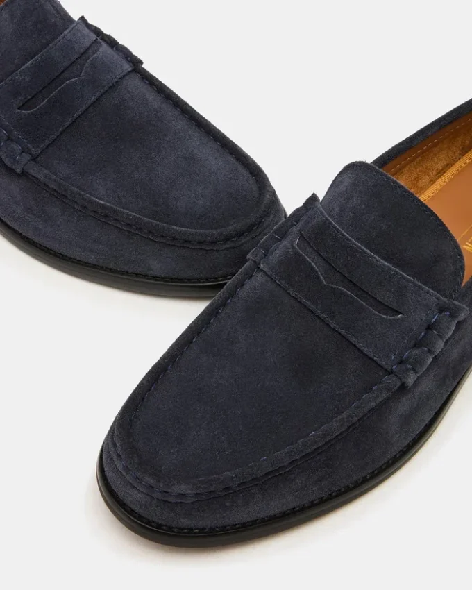 Piele de căprioară Huckle Navy
