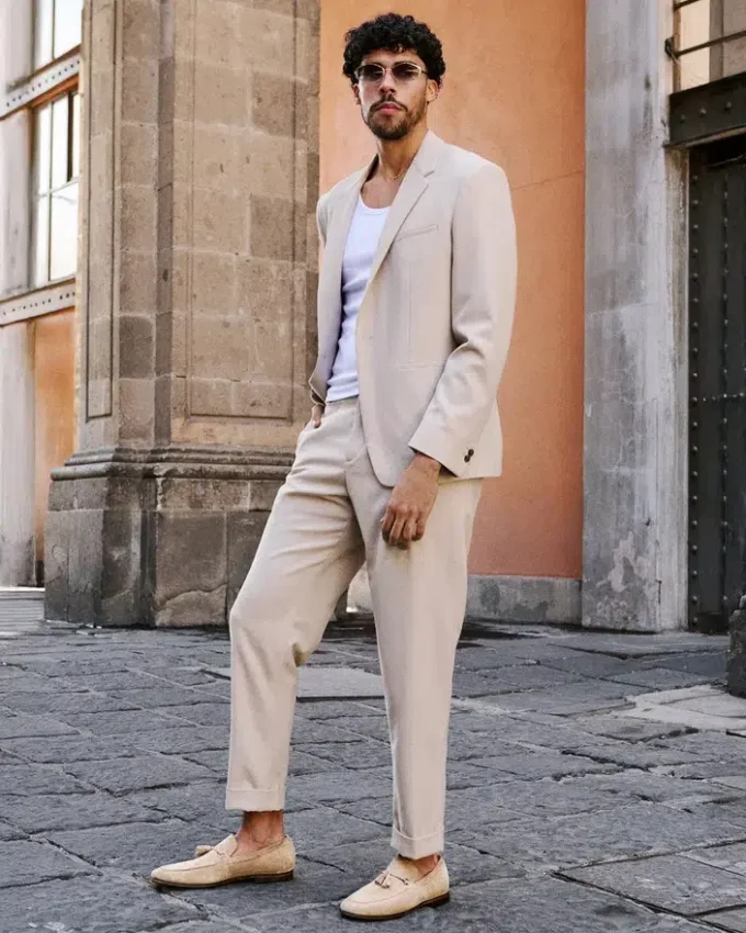 Piele de căprioară Logan Taupe