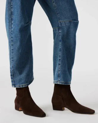 Piele de căprioară maro ciocolatiu prăfuit Piele de căprioară maro ciocolatiu prăfuit