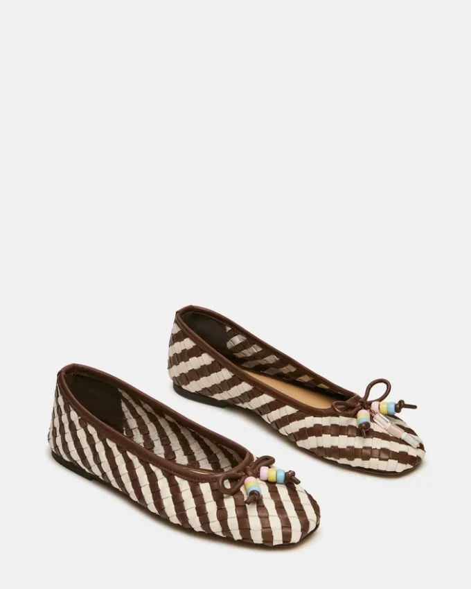 Piele Divy albă/maro