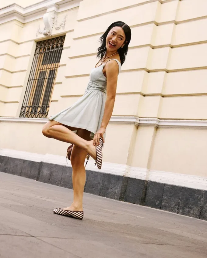 Piele Divy albă/maro