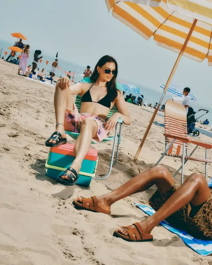 Mayven din piele de căprioară de culoare camel