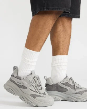 Possess din piele de căprioară gri Possess din piele de căprioară gri