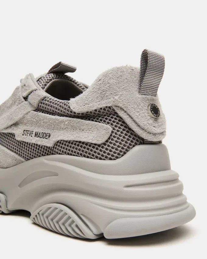 Possess din piele de căprioară gri Possess din piele de căprioară gri