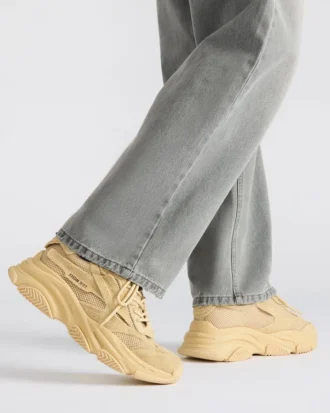 Possess din piele de căprioară gri-maro