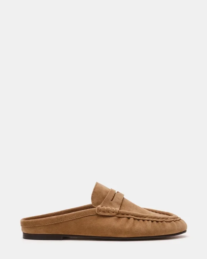 Rafe din piele de căprioară de culoare gri-maro Rafe din piele de căprioară de culoare gri-maro