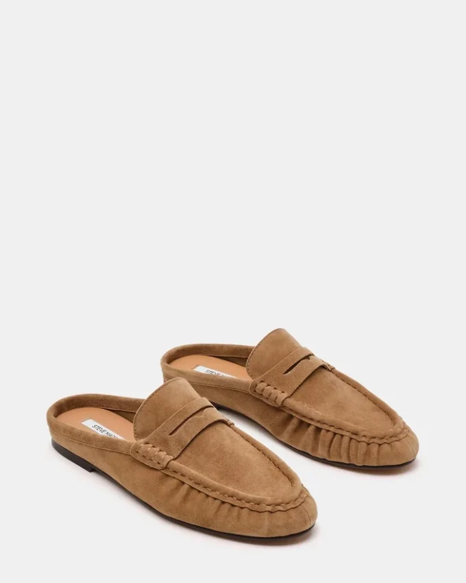 Rafe din piele de căprioară de culoare gri-maro Rafe din piele de căprioară de culoare gri-maro