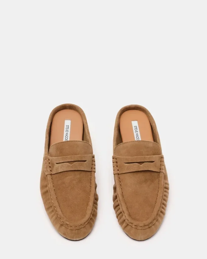 Rafe din piele de căprioară de culoare gri-maro Rafe din piele de căprioară de culoare gri-maro