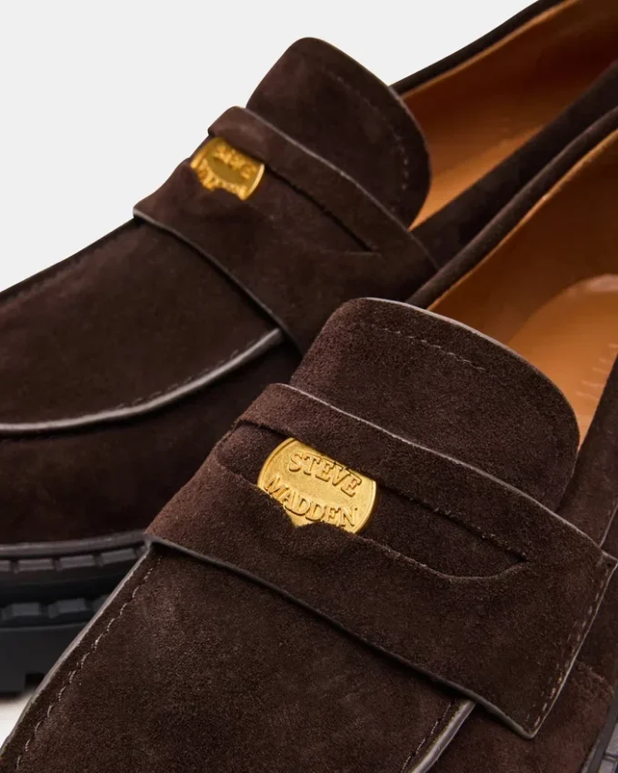 Raftus din piele de căprioară maro