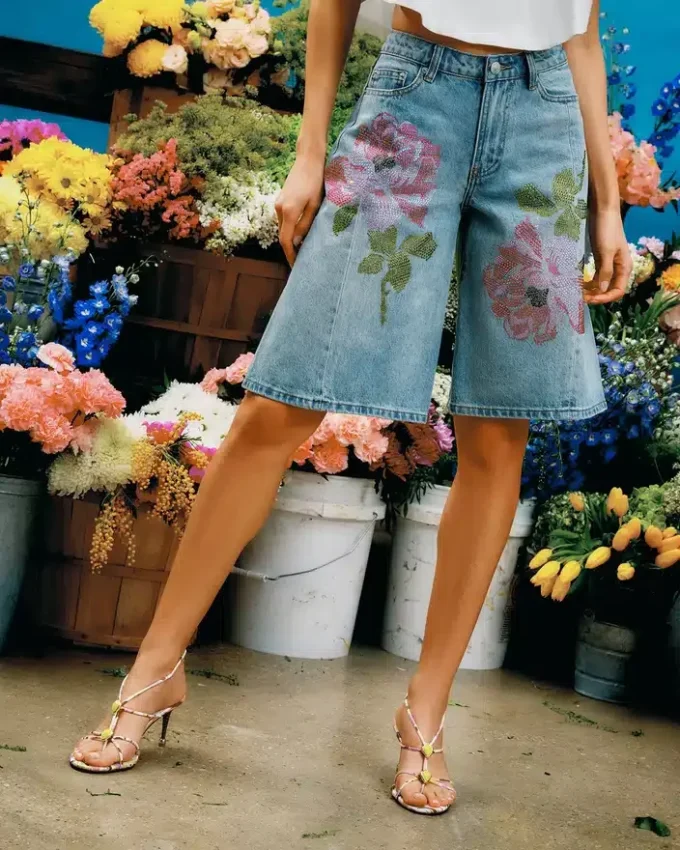 Pantaloni scurți Kesha Albastru Seabreeze