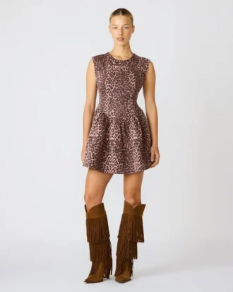 Rochia Irinna cu imprimeu Hot Spots