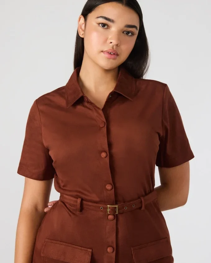 Rochia Joliana, culoare smochin închis