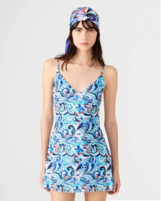 Rochia Sheila Teal Paisley