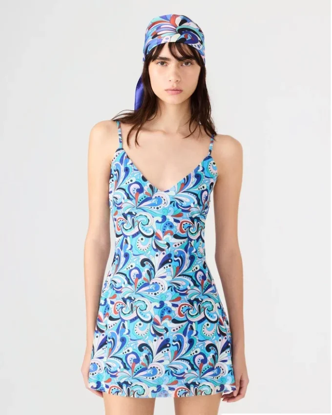 Rochia Sheila Teal Paisley