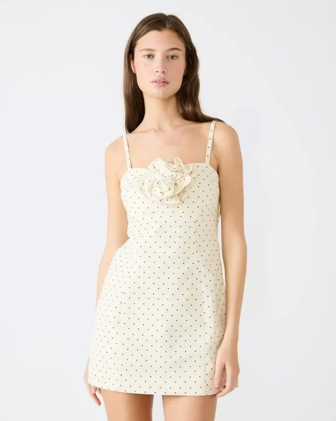 Rochie cu bujori Ivory imaculat