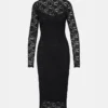 Rochie din dantelă Vivienne, negru