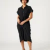 Rochie din tricot Tori, negru