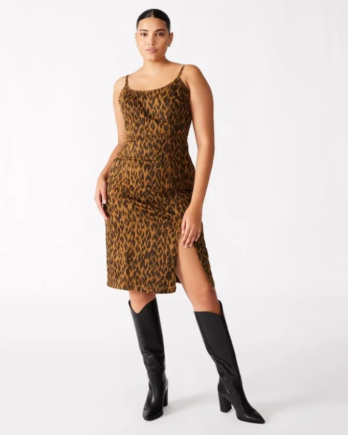 Rochie Giselle cu imprimeu leopard