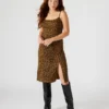 Rochie Giselle cu imprimeu leopard