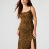 Rochie Giselle cu imprimeu leopard