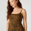 Rochie Giselle cu imprimeu leopard