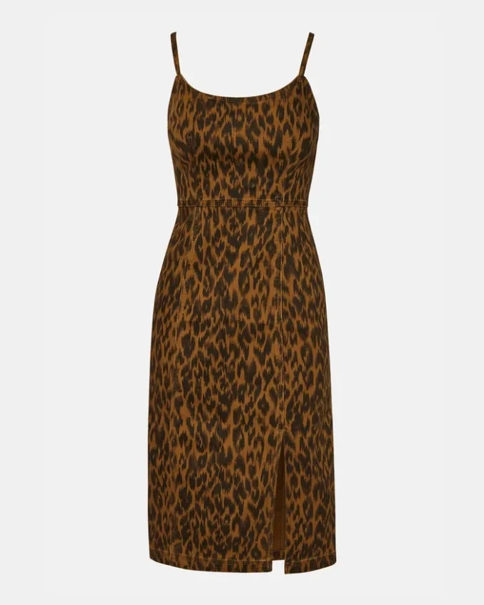 Rochie Giselle cu imprimeu leopard