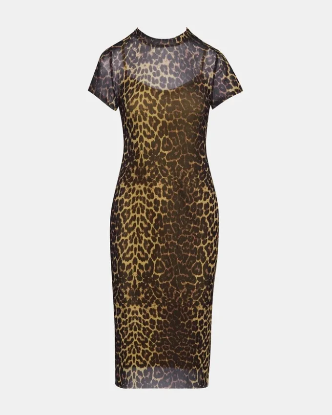 Rochie Hailee cu mâneci scurte și imprimeu Hot Spots Rochie Hailee cu mâneci scurte și imprimeu Hot Spots