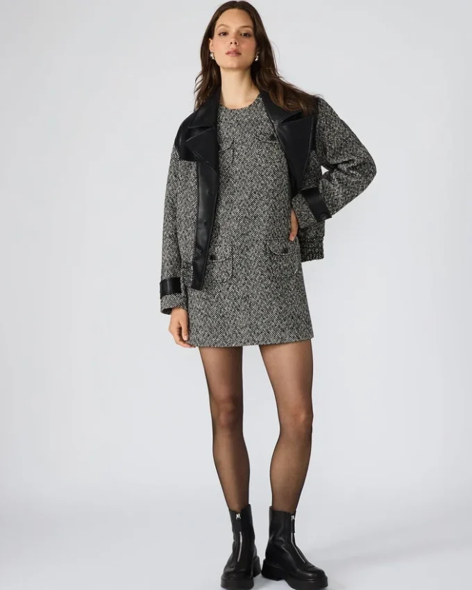 Rochie Louie Negru/Alb