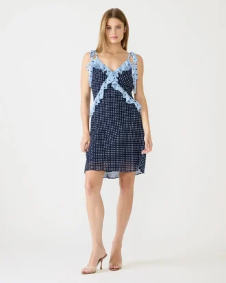 Rochie mini Adalina Vintage Navy