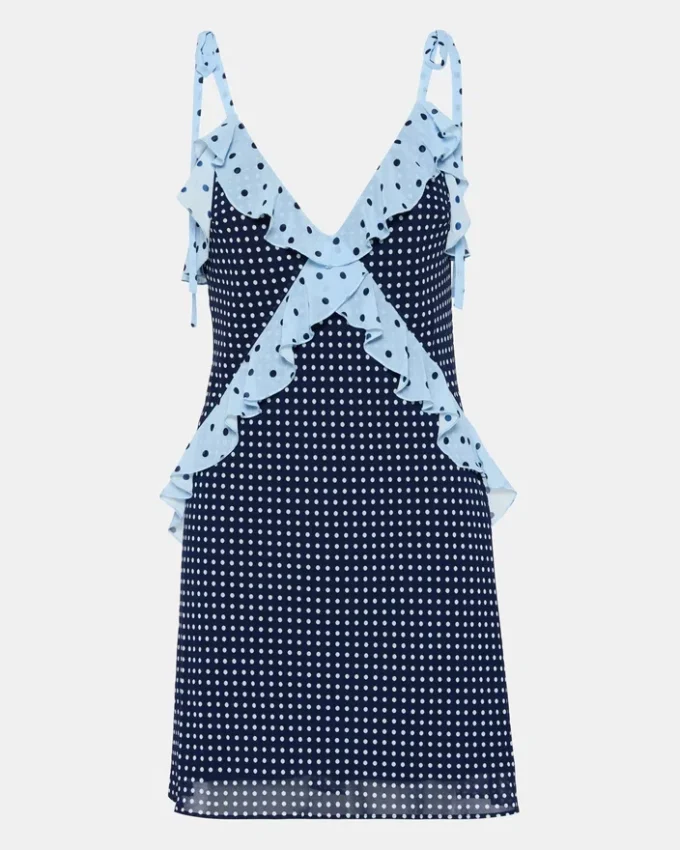 Rochie mini Adalina Vintage Navy