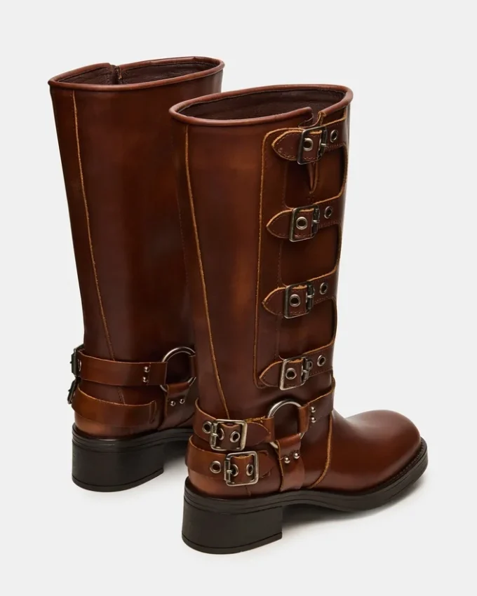 Rocky Cognac Distressed cu gambă largă Rocky Cognac Distressed cu gambă largă