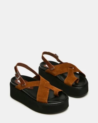 Rory din piele de căprioară maro