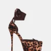 Satin cu imprimeu leopard