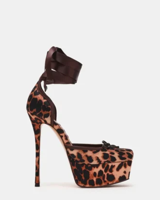 Satin cu imprimeu leopard
