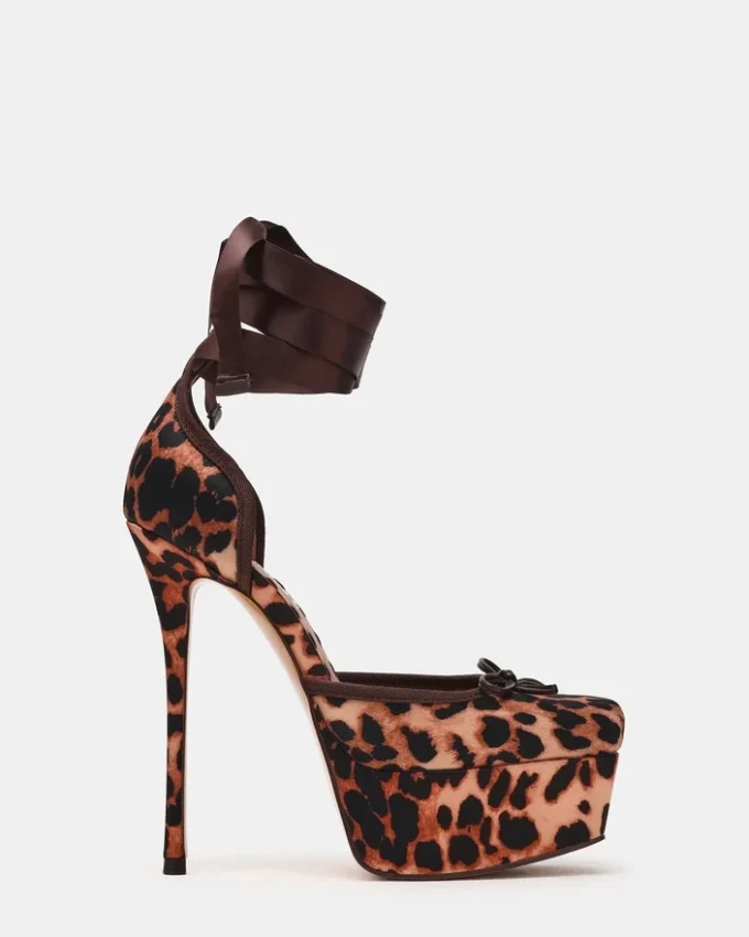Satin cu imprimeu leopard
