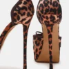 Satin cu imprimeu leopard