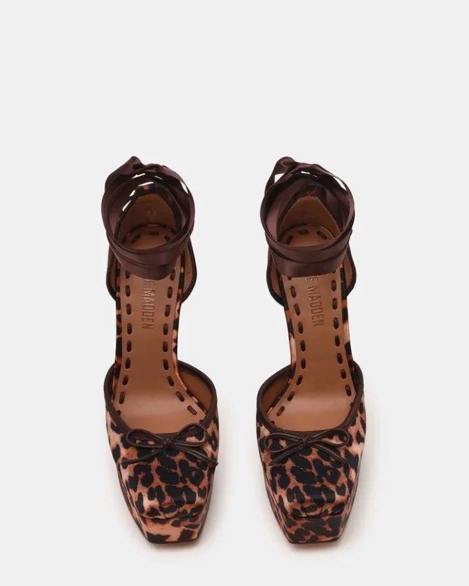 Satin cu imprimeu leopard