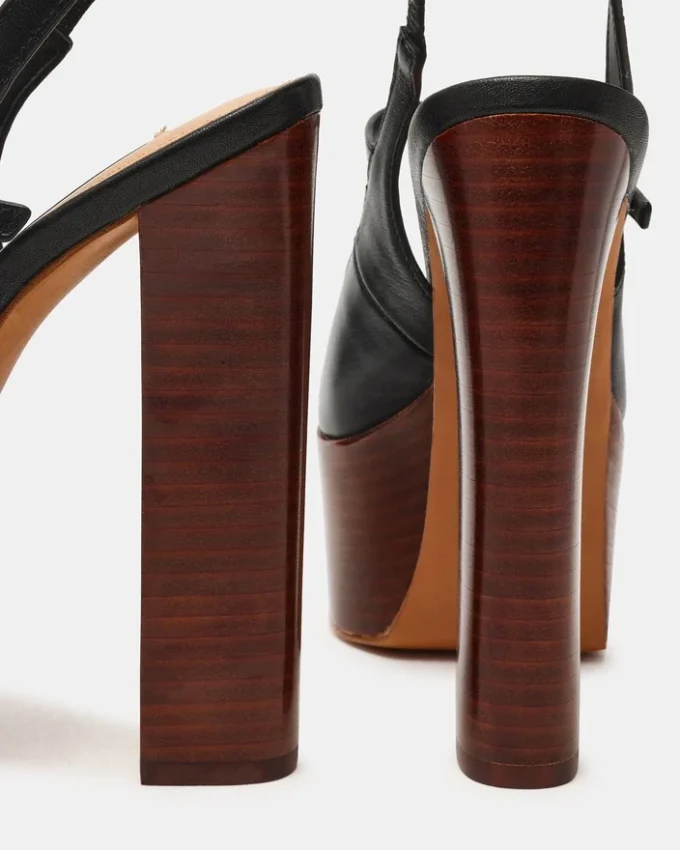 Scotlyn din piele neagră stratificată Scotlyn din piele neagră stratificată