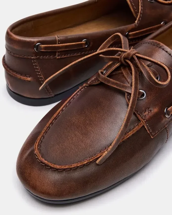 Scoutt din piele maro