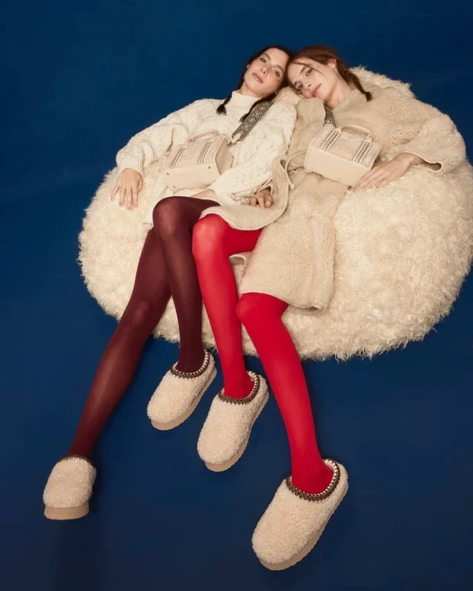 Selena din piele de oaie artificială, culoare naturală