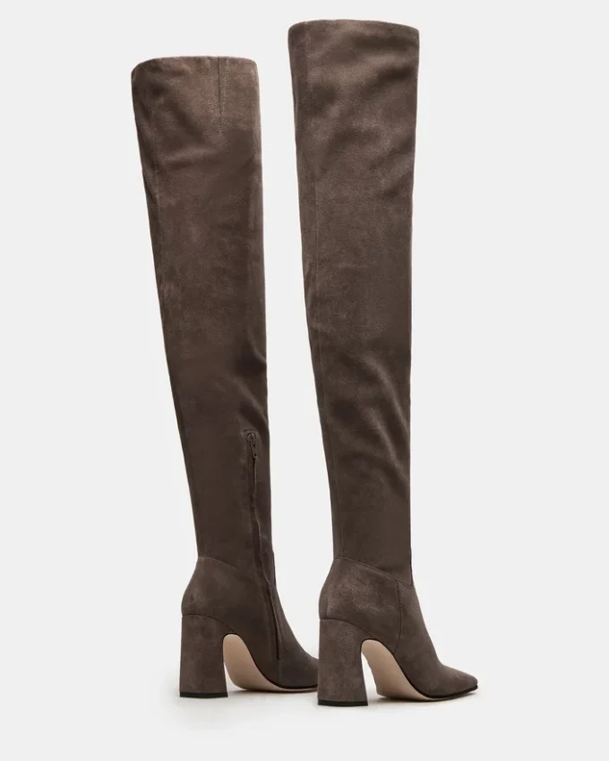 Stratus din piele de căprioară gri Stratus din piele de căprioară gri