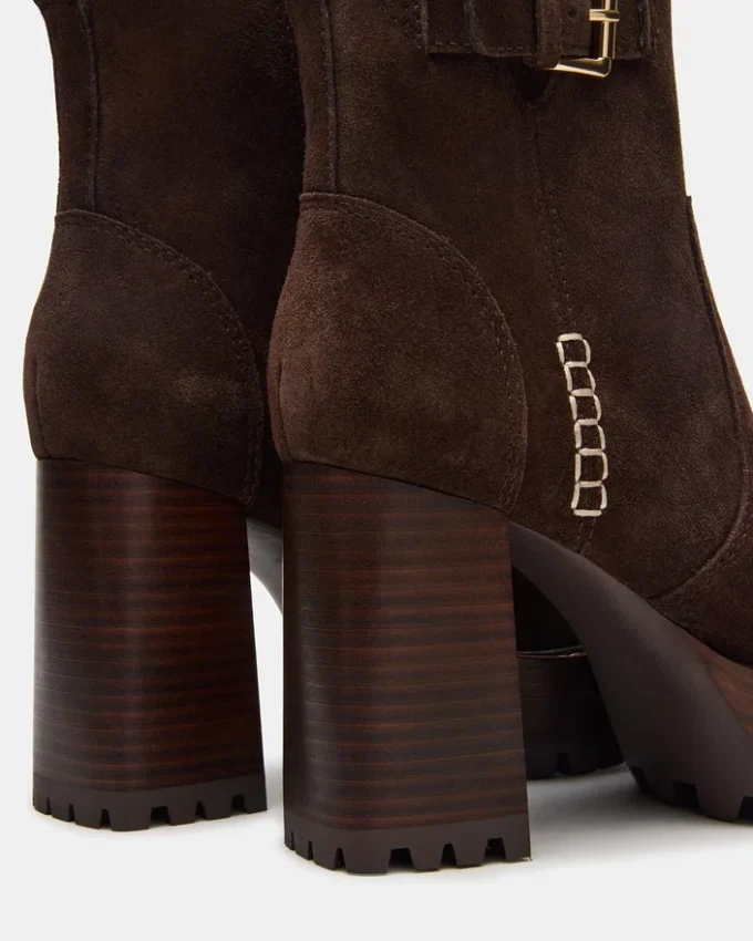 Summit din piele de căprioară maro închis Summit din piele de căprioară maro închis